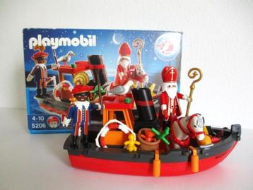 playmobil Stoomboot van Sinterklaas met Piet + doos 5206 beschikbaar voor biedingen