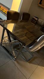 Eettafel eric kuster, Huis en Inrichting, Complete eetkamers, Ophalen of Verzenden, Zo goed als nieuw, 4 tot 6 stoelen