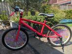 Meisjes MTB fiets fluor roze 6-8 jaar, Ophalen of Verzenden, Gebruikt, Staal, 24 inch of meer