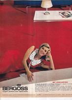 Retro reclame 1964 Bergoss Oss mooi rood tapijt, Overige typen, Ophalen of Verzenden