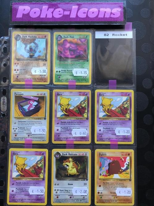 1995-1998 WOTC Rocket (82 set) Pokemon, Hobby en Vrije tijd, Verzamelkaartspellen | Pokémon, Gebruikt, Meerdere kaarten, Ophalen of Verzenden