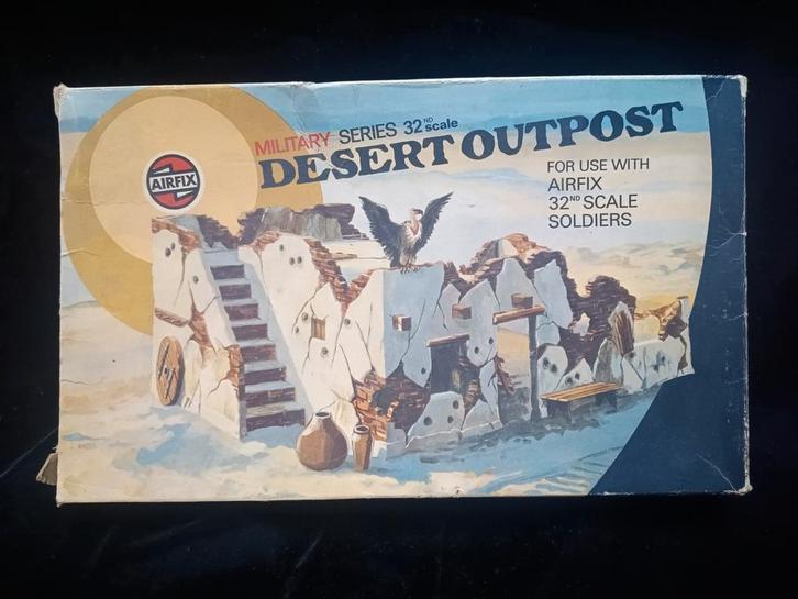 AIRFIX 1:32 - Desert Outpost - VINTAGE - 1975 - diorama, Hobby en Vrije tijd, Modelbouw | Figuren en Diorama's, Zo goed als nieuw