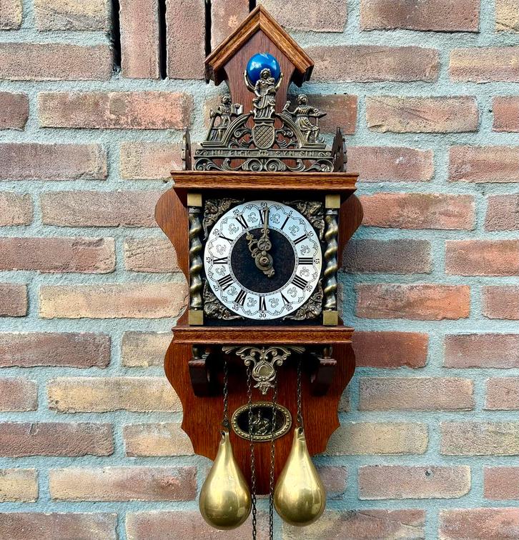 APART MODEL Zaanse klok met GONGSLAG, Antiek en Kunst, Antiek | Klokken, Ophalen of Verzenden