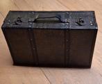 Houten decoratieve vintage koffer, Ophalen of Verzenden, Minder dan 50 cm, Minder dan 50 cm