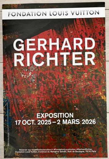 Gerhard Richter - Fondation Louis Vuitton 2025 - Poster beschikbaar voor biedingen