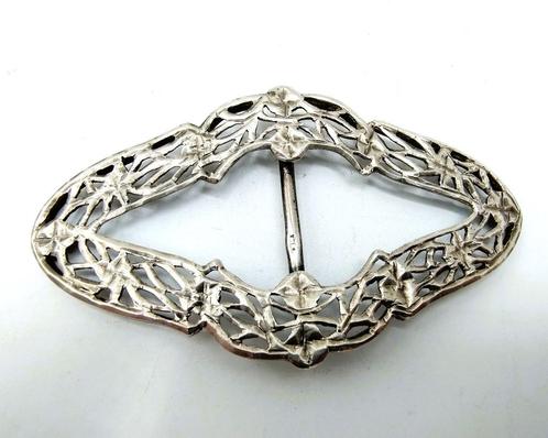 Zilveren schoengesp, Nederland, 19e eeuws, Sieraden, Tassen en Uiterlijk, Antieke sieraden, Overige typen, Zilver, Verzenden