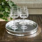 Nieuw dienblad Riviera Maison, Twisted Monogram, Huis en Inrichting, Ophalen of Verzenden, Nieuw, Rond, Metaal