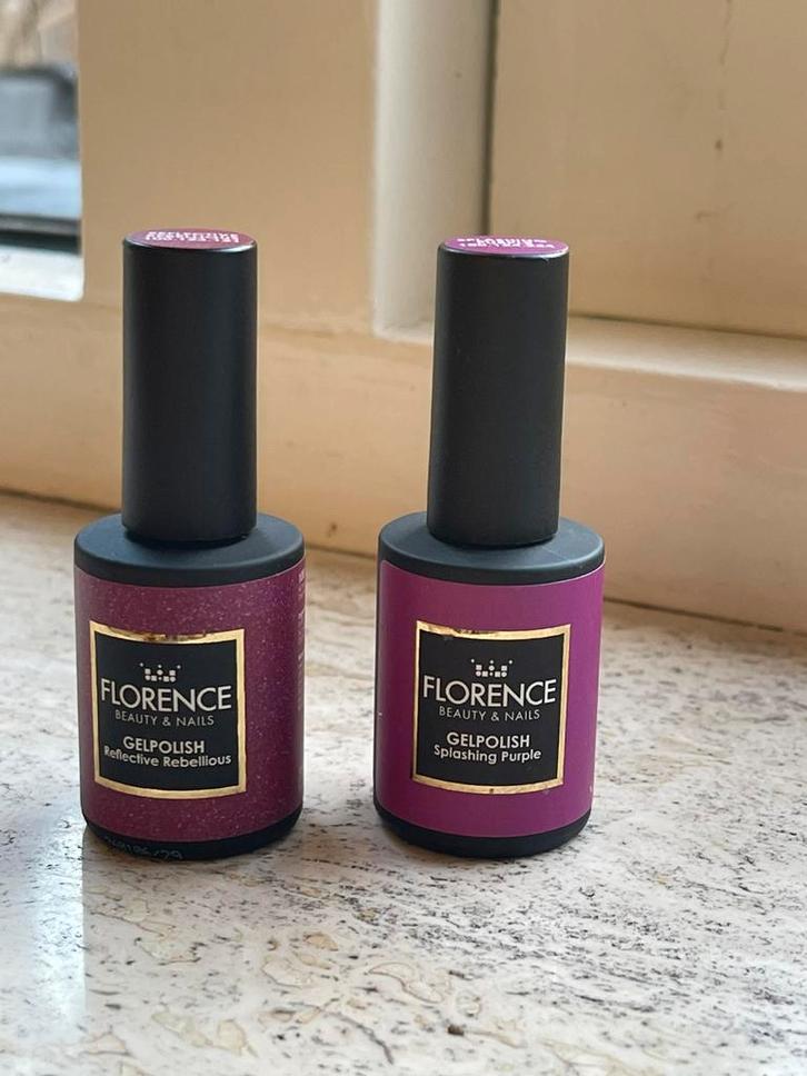 Florence nagellak gellak, Sieraden, Tassen en Uiterlijk, Uiterlijk | Cosmetica en Make-up, Zo goed als nieuw, Handen en Nagels