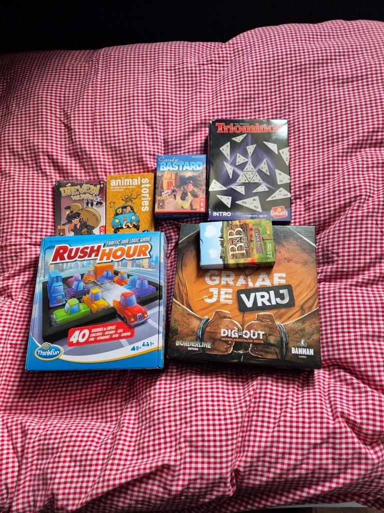 Diverse Bordspellen: Graaf je Vrij, Rush Hour, etc., Gebruikt, Diverse, Ophalen of Verzenden, Vijf spelers of meer