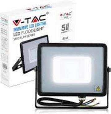 V-TAC - LED Bouwlamp - 30W - IP65 - Zwart Nieuw €9,95