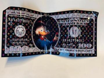 Pop art Michel Blackart 3d beeldhouwerk plexiglas 100dollar  beschikbaar voor biedingen