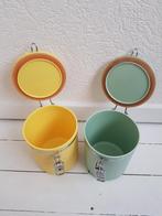 Twee opbergblikken potten keuken, Verzamelen, Blikken, Ophalen of Verzenden, Gebruikt, Overige