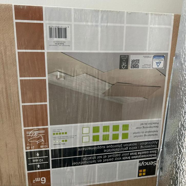 Sencys laminaat ondervloer, Doe-het-zelf en Verbouw, Vloerdelen en Plavuizen, Nieuw, Overige typen, Overige materialen, 50 tot 150 cm