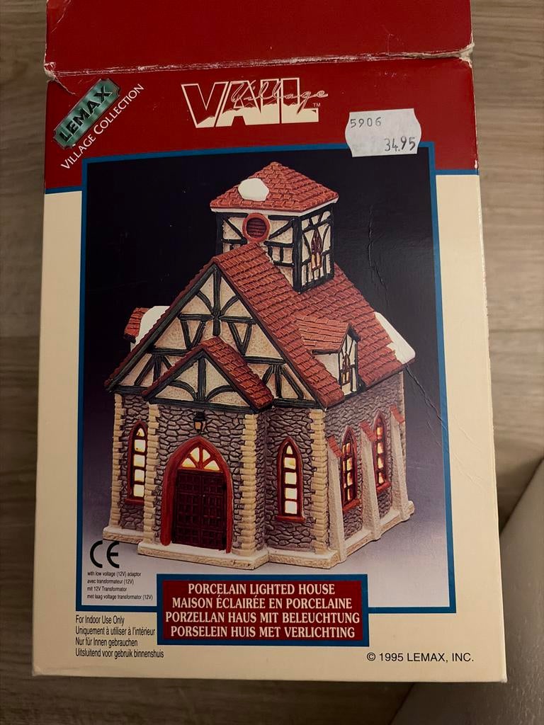 Lemax Porseleinen Verlicht Huisje, Ophalen of Verzenden, Zo goed als nieuw