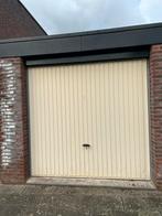 Witte stalen kanteldeur garage - 219x211cm, Doe-het-zelf en Verbouw, Gebruikt, 120 cm of meer, Garagedeur, Ophalen of Verzenden