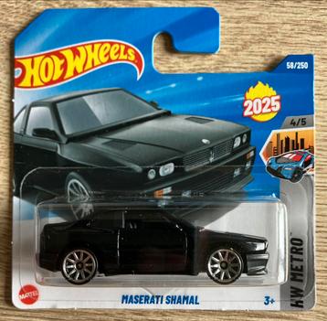 Hot Wheels Maserati Shamal Hotwheels zwart beschikbaar voor biedingen