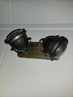 Z.G.A.N. INDUSTRIELE WAND/PLAFOND LAMP, Ophalen, Zo goed als nieuw, Metaal, Industrieel