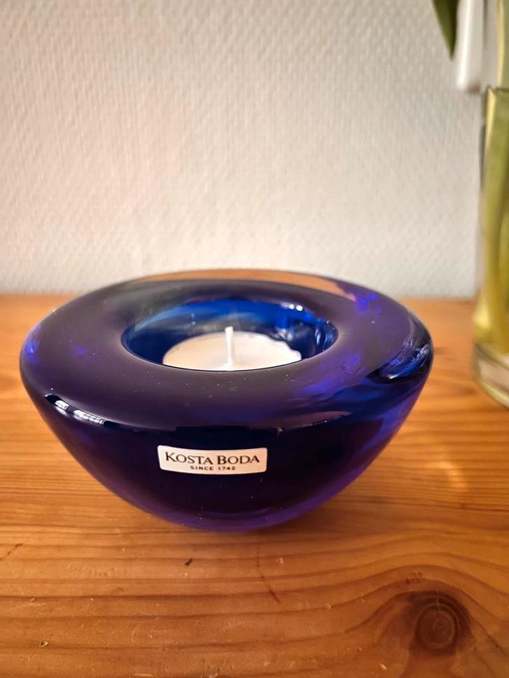 Kosta Boda Atoll waxinelichthouder, Antiek en Kunst, Antiek | Glas en Kristal, Ophalen of Verzenden