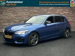 BMW 1-serie M140i M-pakket M Perf Uitlaat CarPlay Dealer Ond, Achterwielaandrijving, Euro 6, Blauw, Alcantara