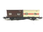 Märklin 4664, containerwagen DB bruin en wit, Hobby en Vrije tijd, Modeltreinen | H0, Wisselstroom, Ophalen of Verzenden, Märklin