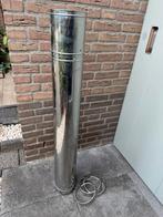 RVS rookafvoer dubbelwandig rond 100x150, Doe-het-zelf en Verbouw, Buizen en Afvoer, Minder dan 20 mm, Ophalen of Verzenden, Zo goed als nieuw
