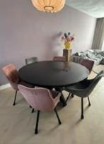 Zwarte ronde eettafel - Modern design, Overige houtsoorten, Rond, Nieuw, Ophalen of Verzenden