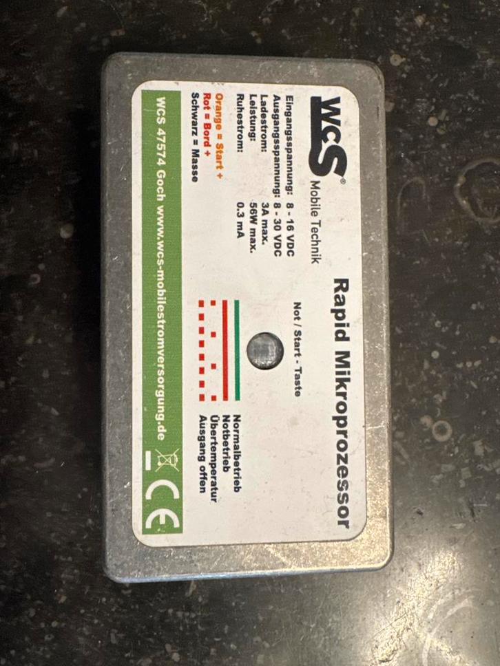 WCS Rapid 3A Accu Lader/Booster - Nieuwstaat, Caravans en Kamperen, Camper-accessoires, Gebruikt, Ophalen of Verzenden