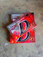 3x TDK D90 Cassettebandjes - Nieuw in Verpakking, Cd's en Dvd's, Cassettebandjes, 2 t/m 25 bandjes, Overige genres, Ophalen of Verzenden