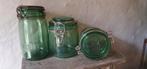 Set (3) oude franse weckpotten solidex, Ophalen of Verzenden