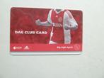 Dagclubcard  Ajax. 2011/2012  Rode achterkant  vele clubs, Ophalen of Verzenden, Gebruikt, Ajax, Overige typen