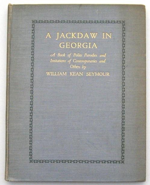 A Jackdaw in Georgia 1923 Seymour - Gesigneerd, Antiek en Kunst, Antiek | Boeken en Bijbels, Ophalen of Verzenden
