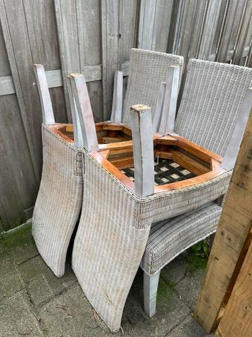Tuinstoelen 4 stuks wit beschikbaar voor biedingen