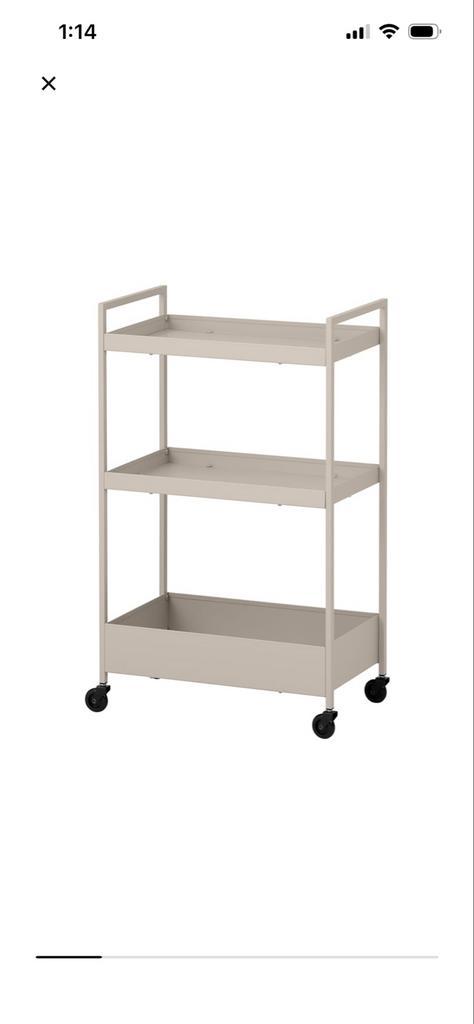 Ikea Nissafors Trolley - Beige, Huis en Inrichting, Kasten | Overige, Zo goed als nieuw, Ophalen