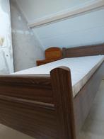 senioren bed met auping spiraal en  matras 90x200cm, Huis en Inrichting, Ophalen, 90 cm, Eenpersoons, Bruin