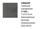 IKEA wandpaneel breed 337,7cm hoog 55,0cm dikte 1,3cm Nieuw, Doe-het-zelf en Verbouw, Hout en Planken, Ophalen, Minder dan 25 mm