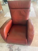 Lederen Fauteuil - Comfortabel en Stijlvol, Ophalen, Gebruikt, Leer, 75 tot 100 cm