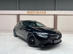 Mercedes-Benz A-klasse 200 AMG Line PANO|SFEER|LANEASSIST|CA, Voorwielaandrijving, Gebruikt, Zwart, Leder en Stof
