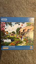 Gibsons puzzel 500 st lakeside cottage, Ophalen of Verzenden, 500 t/m 1500 stukjes, Zo goed als nieuw