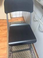 2 Houten Krukken met Metalen Frame Ikea, Huis en Inrichting, Ophalen, Gebruikt, Met voetsteun, 60 tot 90 cm