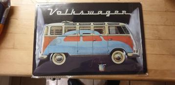 bord metaal metalen vw volkswagen bus nieuw zie foto beschikbaar voor biedingen