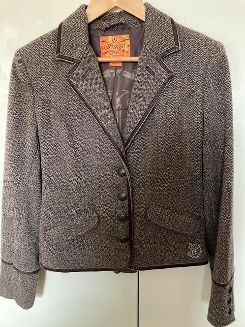 Heel mooi kort tweet blazer jasje maat M, Kleding | Dames, Jasjes, Kostuums en Pakken, Zo goed als nieuw, Jasje, Maat 38/40 (M)