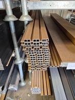 Partij triple rhombus teak rabatdelen / extra breed profiel, Tuin en Terras, Palen, Balken en Planken, Ophalen, Zo goed als nieuw