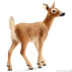 Schleich 14710 witstaarthert, dierfiguur, Verzenden, Zo goed als nieuw, Hert, Beeldje of Figuurtje