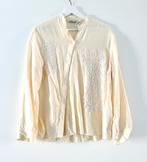 Blouse met borduursels Zara maat xs, Zara, Beige, Maat 34 (XS) of kleiner, Ophalen of Verzenden