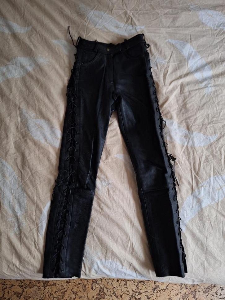 Stoere gevoerde leren broek maat 40 (31), Motoren, Kleding | Motorkleding, Broek | leer, Dames, Heren, Tweedehands, Ophalen of Verzenden