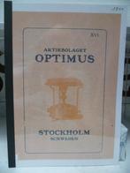 Catalogus XVI Aktiebolaget Optimus 1911, Ophalen of Verzenden, Nieuw