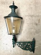 Antieke BUITENLAMP gevellantaarn met MUURARM Amsterdam, Antiek en Kunst, Antiek | Lampen, Ophalen of Verzenden