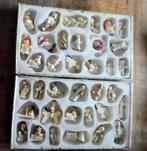2 dozen vintage witte houten kersthangers kerstballen., Diversen, Kerst, Ophalen of Verzenden, Zo goed als nieuw