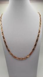 gouden platte koningsketting 14kt, Sieraden, Tassen en Uiterlijk, Kettingen, Www.bredajuwelier.nl, Nieuw, Ophalen of Verzenden