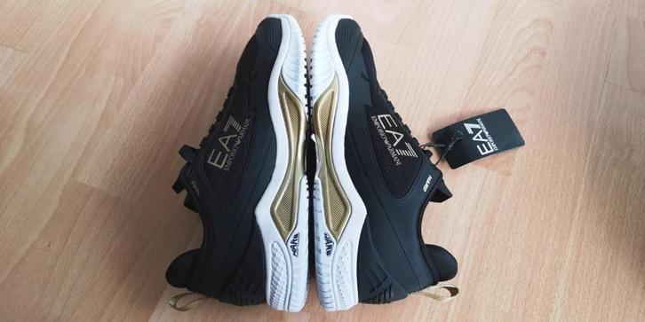NIEUW! EA7 Unisex Sneakers–Zwart/Goud/Wit–Comfort&Stijl, Kleding | Dames, Schoenen, Nieuw, Sneakers of Gympen, Zwart, Ophalen of Verzenden